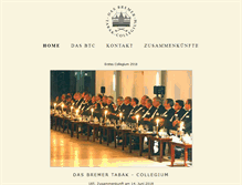 Tablet Screenshot of bremertabakcollegium.de
